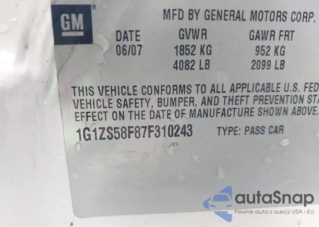 1G1ZS58F87F310243: 43644761