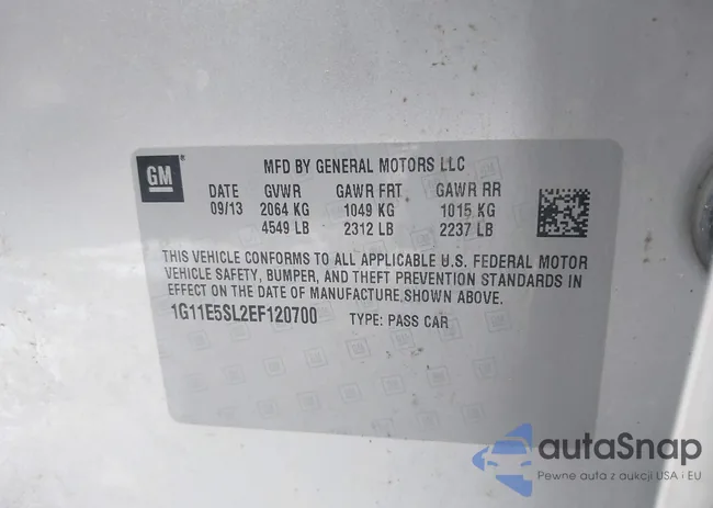 1G11E5SL2EF120700: 43643901