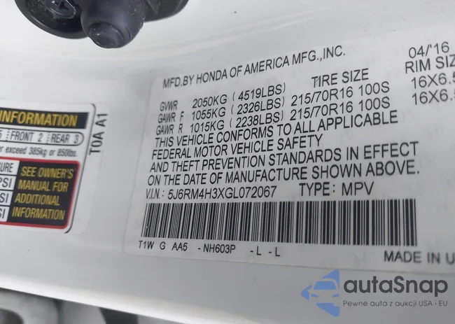 5J6RM4H3XGL072067: 43643905