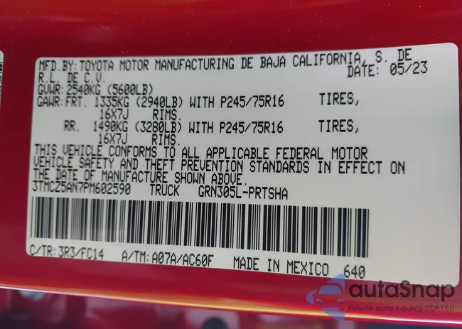 3TMCZ5AN7PM602590: 43644002