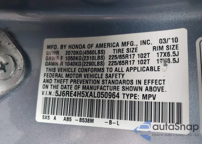 5J6RE4H5XAL050964: 43644069