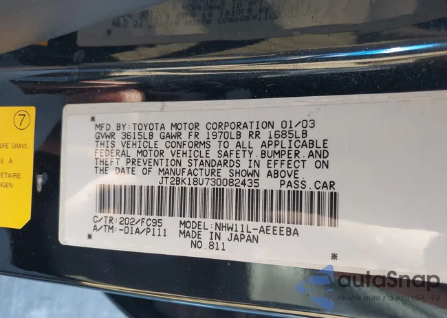 JT2BK18U730082435: 43645396