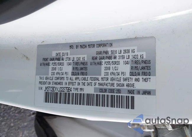 JM3TCBDYXJ0227964: 43645435