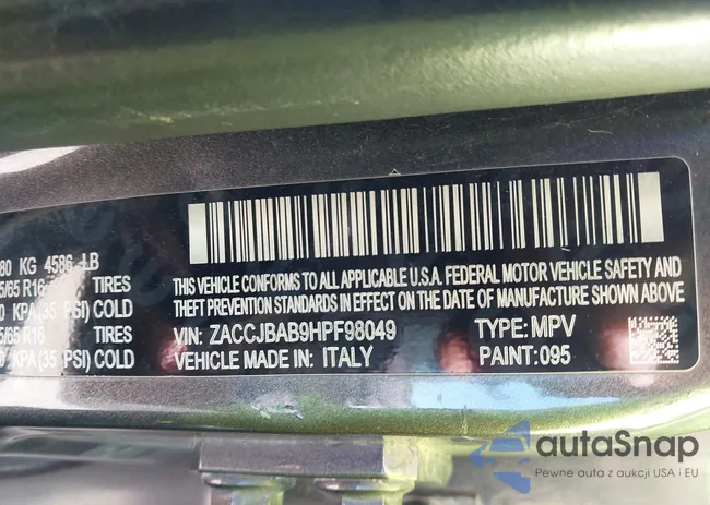 ZACCJBAB9HPF98049: 43645437