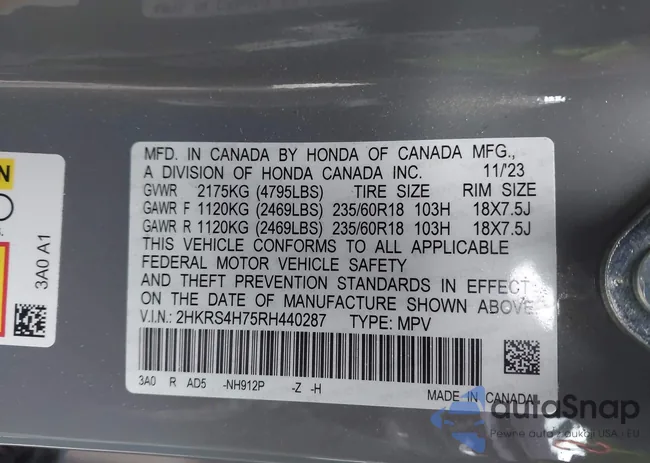 2HKRS4H75RH440287: 43645523