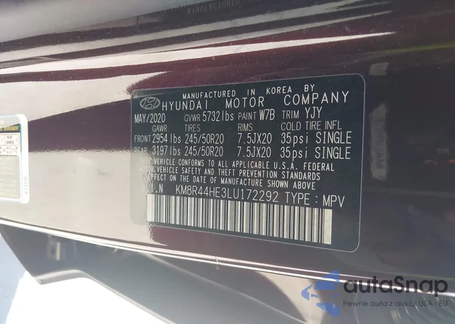 KM8R44HE3LU172292: 43645538