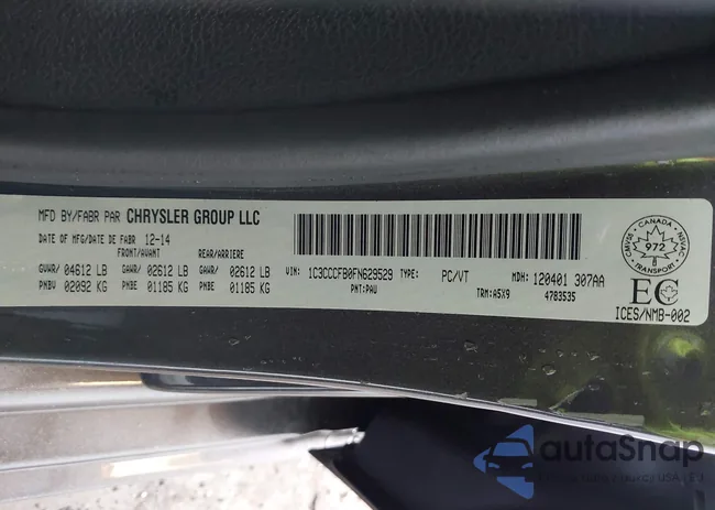 1C3CCCFB0FN629529: 43645550