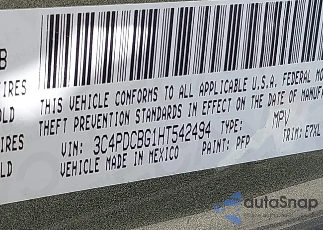 3C4PDCBG1HT542494: 43644854