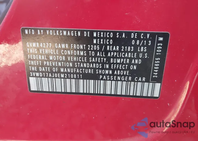 3VWD17AJ0EM210811: 43644998