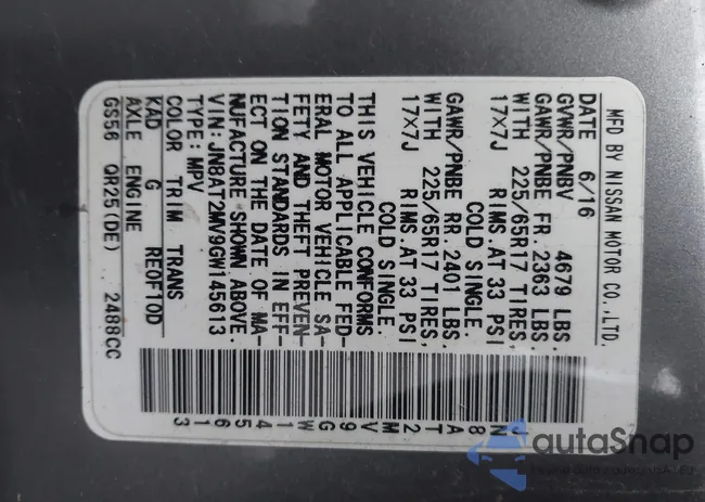 JN8AT2MV9GW145613: 43645041