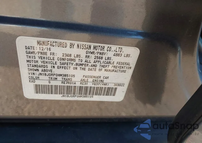 JN1BJ0RP0HM385105: 43645102