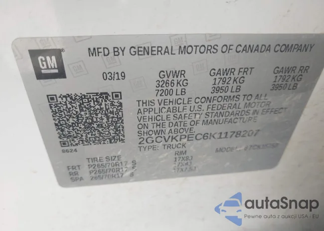 2GCVKPEC6K1178207: 43645117