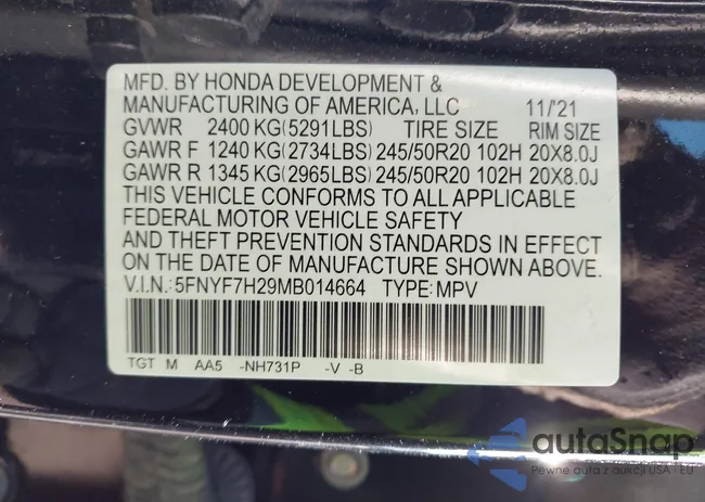 5FNYF7H29MB014664: 43646396