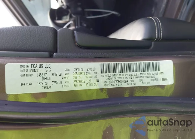 1C4RJFBG9HC902674: 43646445