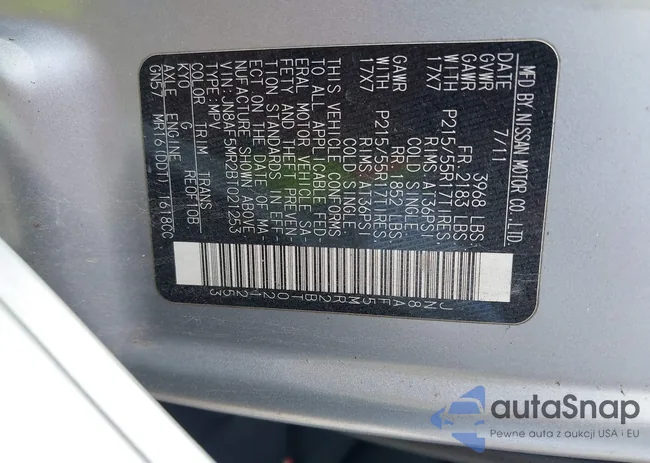 JN8AF5MR2BT021253: 43646456