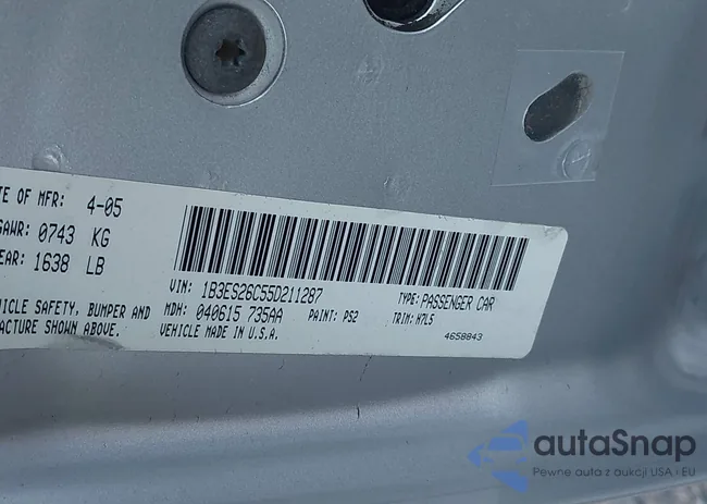 1B3ES26C55D211287: 43645909