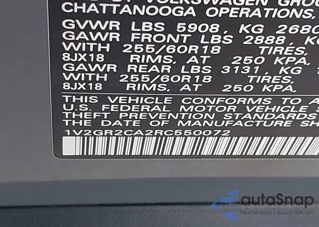 1V2GR2CA2RC550072: 43646060