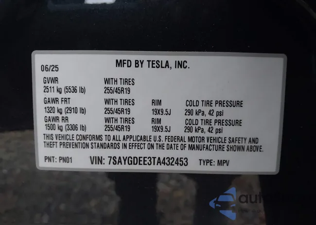 7SAYGDEE3TA432453: 43647303