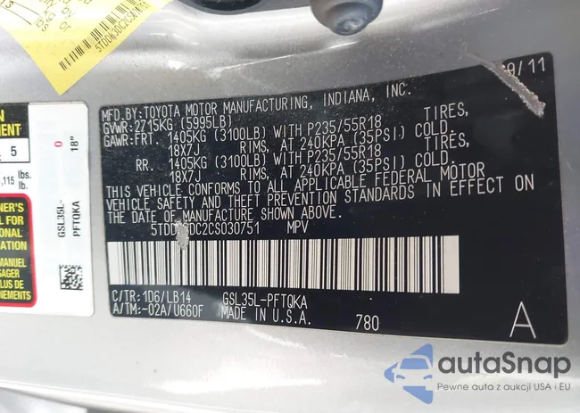 5TDDK3DC2CS030751: 43647736