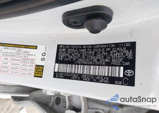 JTDEPMAE6MJ159706: 43647752