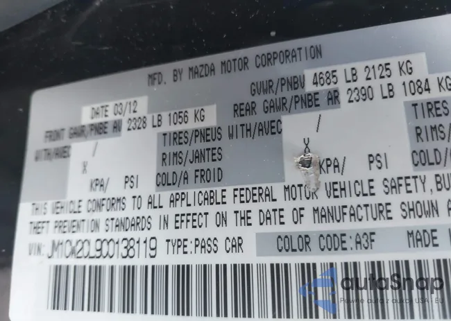 JM1CW2CL9C0138119: 43647755