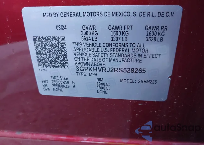 3GPKHVRJ2RS528265: 43647191