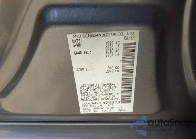 1N4AL3AP7JC479578: 43648383