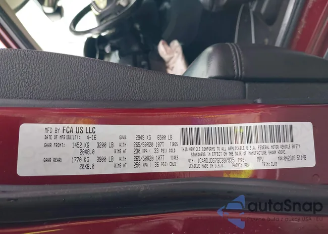 1C4RDJDG7GC397935: 43648484