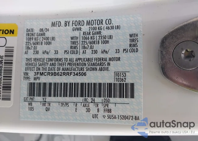 3FMCR9B62RRF34506: 43648490