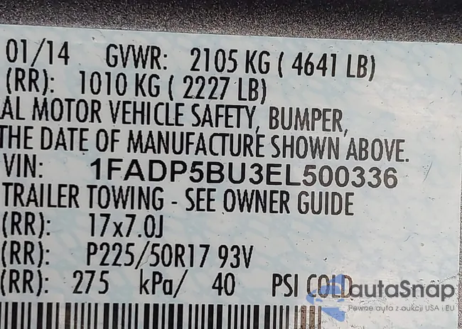 1FADP5BU3EL500336: 43648546