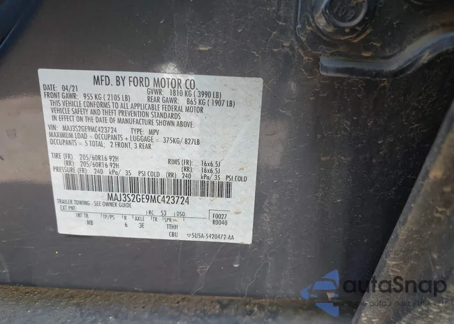 MAJ3S2GE9MC423724: 43648623