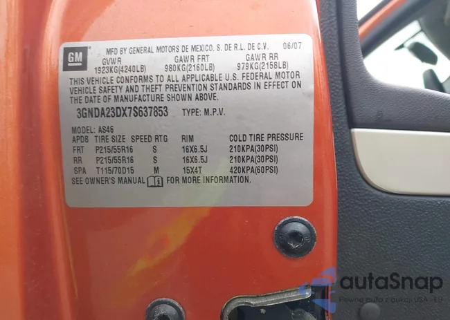 3GNDA23DX7S637853: 43648712