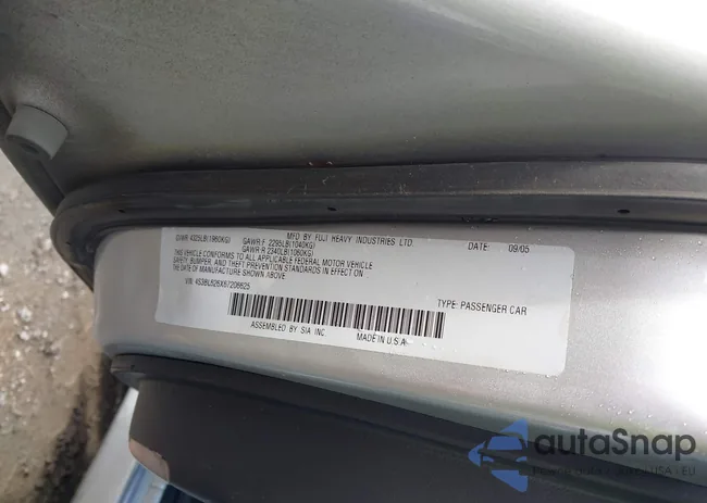 4S3BL626X67206625: 43647830