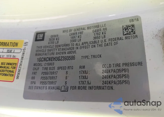 1GCNCNEH3GZ393586: 43647853