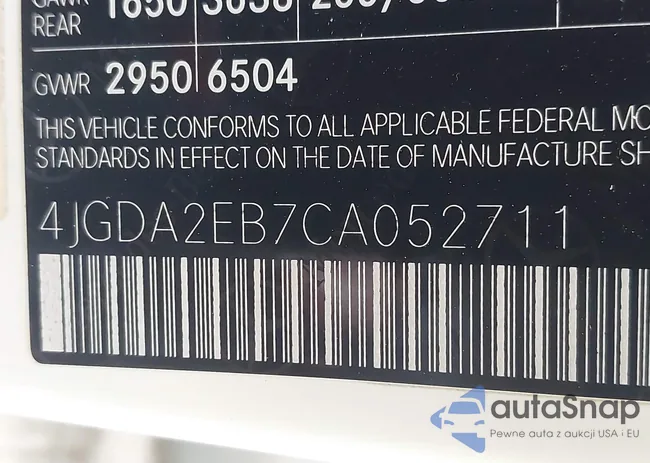 4JGDA2EB7CA052711: 43647883
