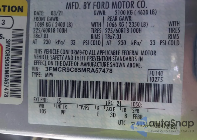 3FMCR9C65MRA57478: 43647887