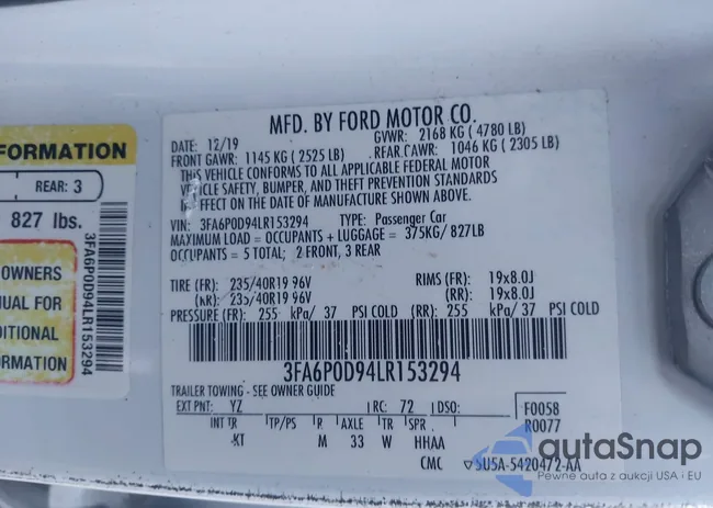 3FA6P0D94LR153294: 43647975