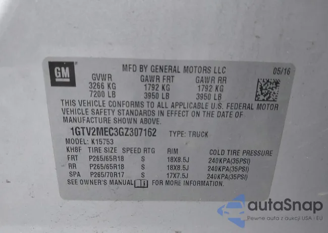 1GTV2MEC3GZ307162: 43647976