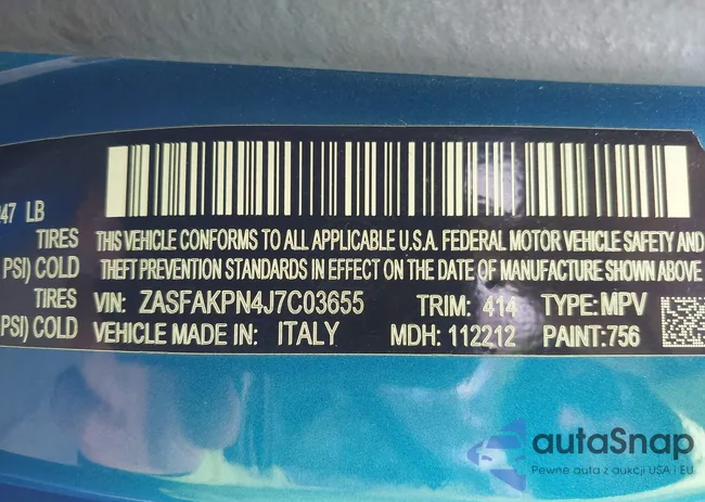 ZASFAKPN4J7C03655: 43647998