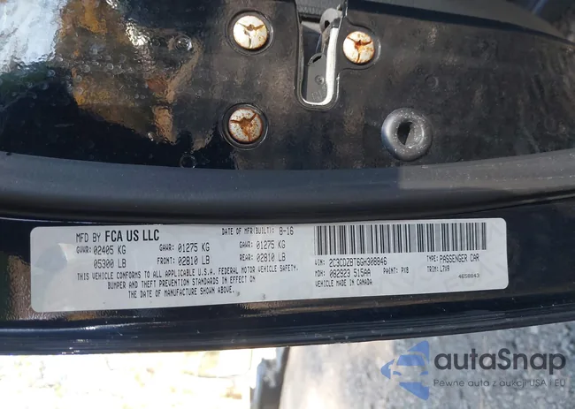 2C3CDZBT6GH308846: 43648147