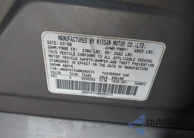 JNKBV61F48M280573: 43649220