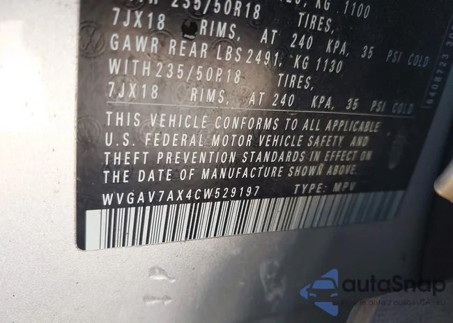 WVGAV7AX4CW529197: 43649326