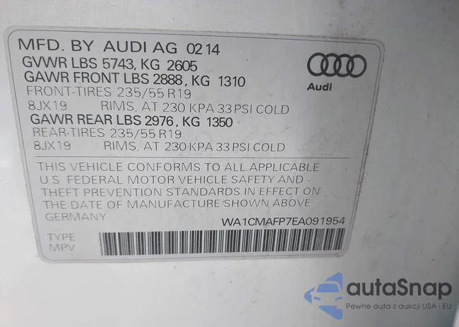 WA1CMAFP7EA091954: 43649623