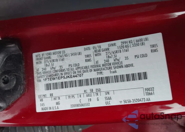 1FTEW1EP5JKE44707: 43648936