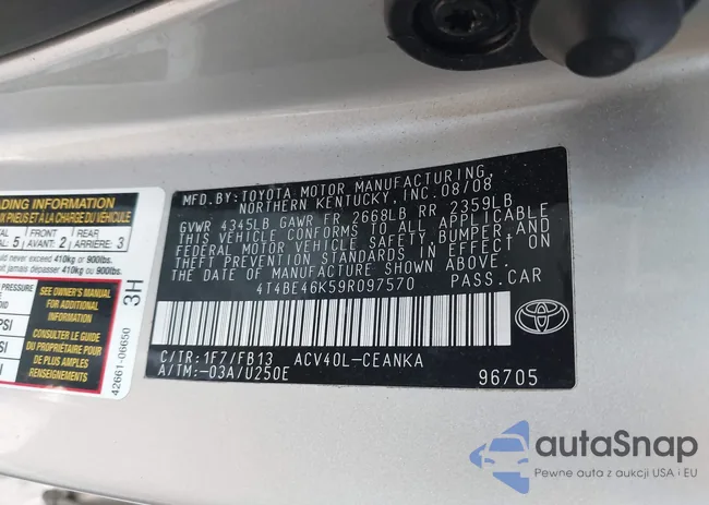 4T4BE46K59R097570: 43650195