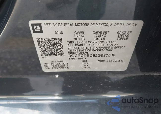 3GCPCREC5JG537540: 43650266