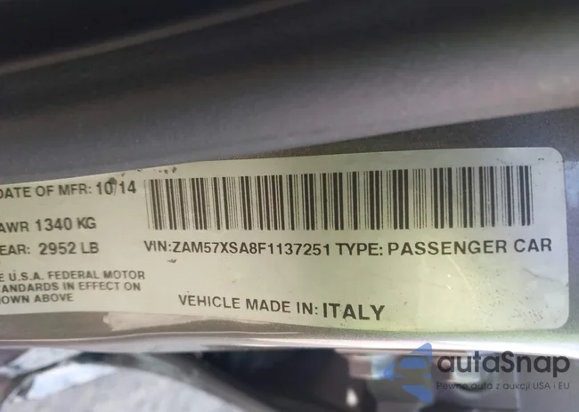 ZAM57XSA8F1137251: 43650431