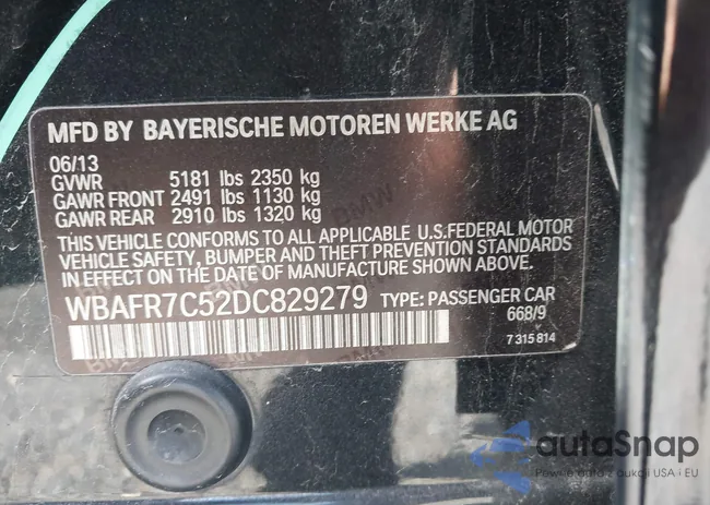 WBAFR7C52DC829279: 43650650