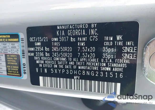 5XYP3DHC8NG231516: 43650752