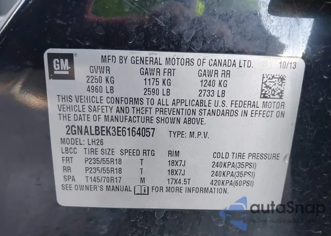 2GNALBEK3E6164057: 43649796